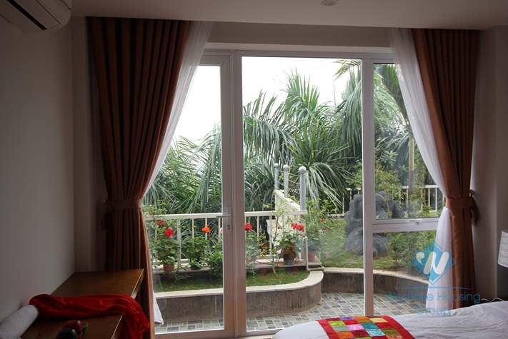 Modern spacious apartment for rent with top terrace and gym, Tay Ho, Hanoi